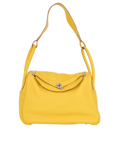 Lindy 34 In Clemence Soleil Plain, &pound;2,500, Handbags, Yellow, Leather, Front view